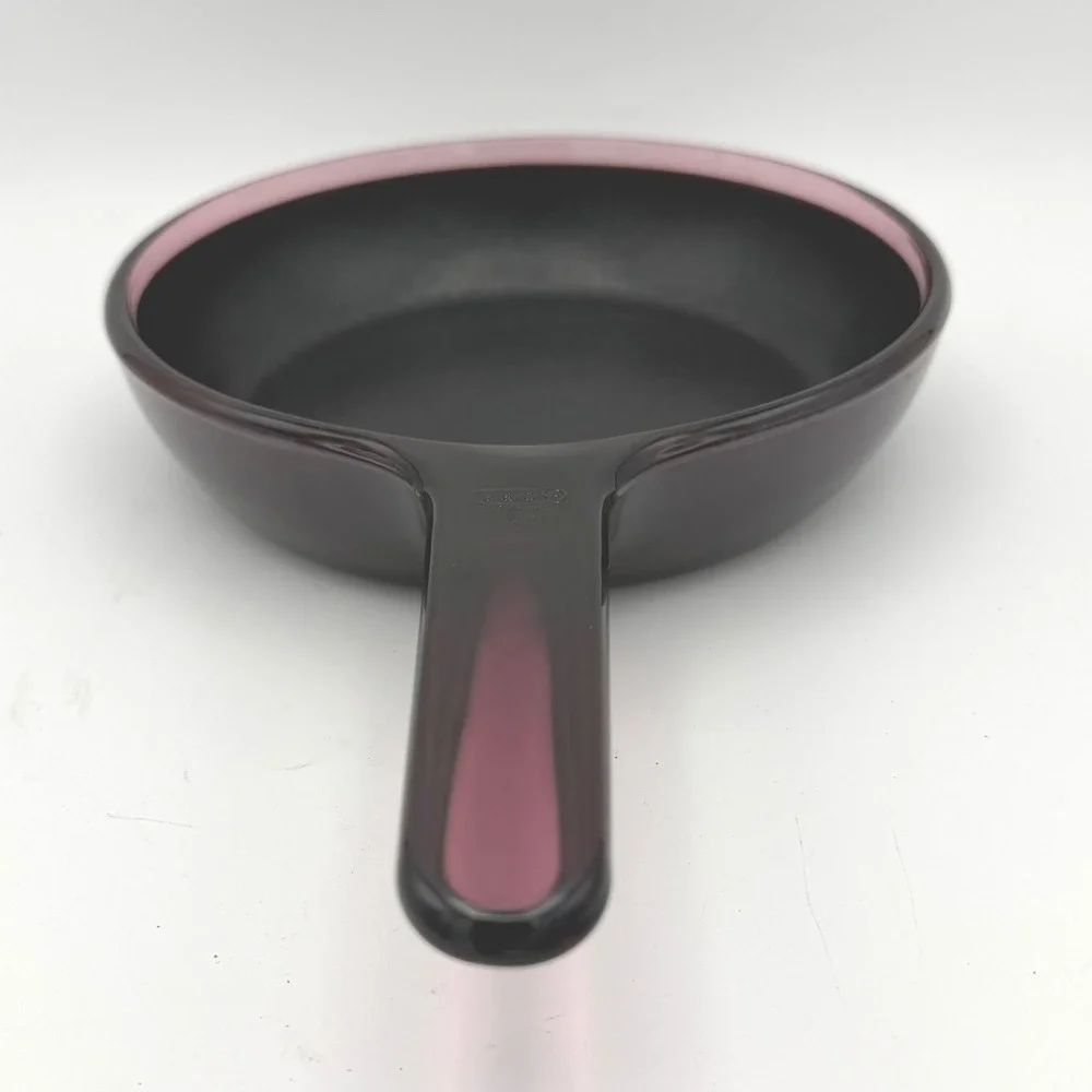 Visions Corning Skillet 7 Inch Cranberry Purple Non-Stick‎ Glass Ceramic No Lid